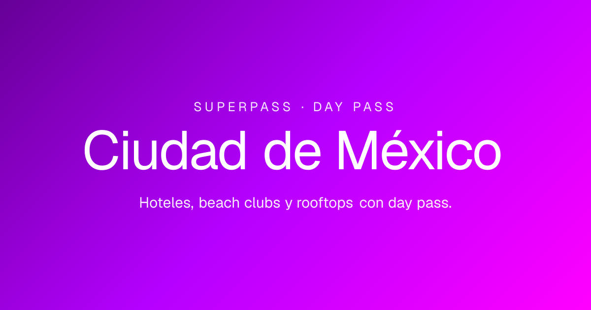 Day Pass en Ciudad de México: alberca y relax | Superpass